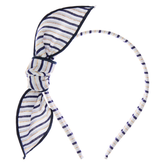 DIADEMA RAYA MARINO Y DORADO