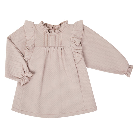 VESTIDO JACKARD ROSA