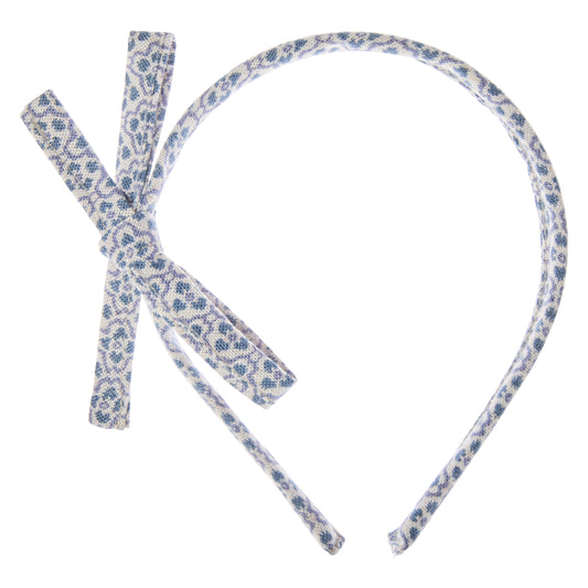 DIADEMA MOÑO AZUL PLUMBAGO