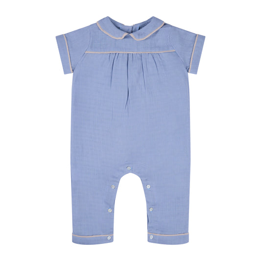 PIJAMA ENTERIZO AZUL BEBE