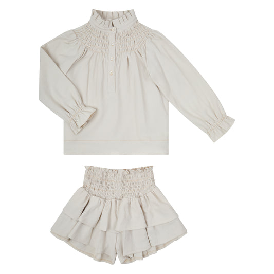 CONJUNTO BLUSA Y FALDA SHORT ARENA