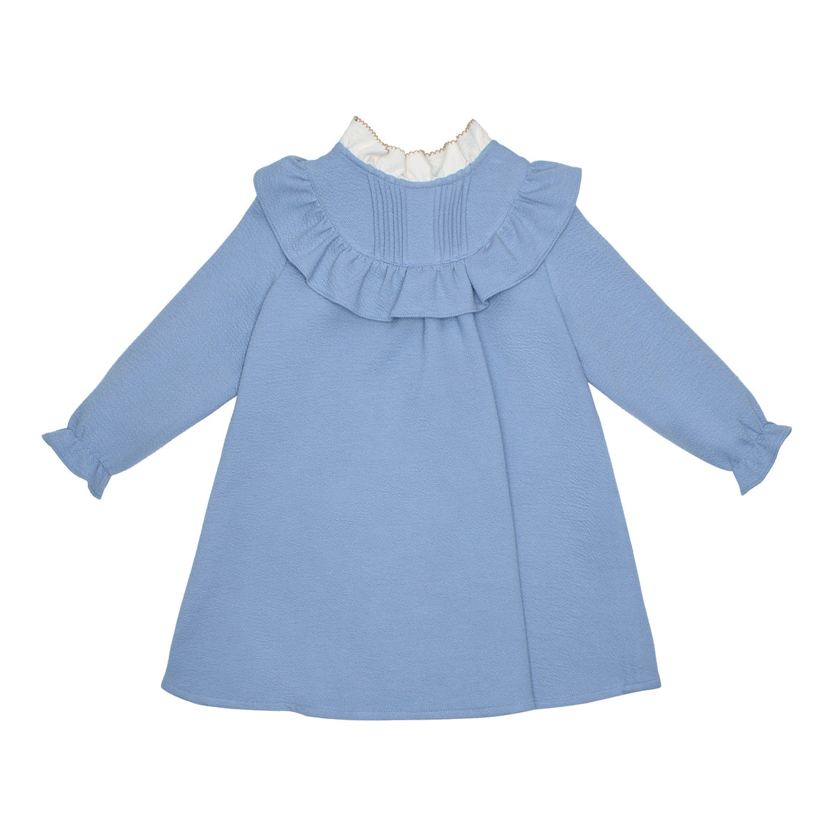 VESTIDO ALFORZAS PLUMBAGO