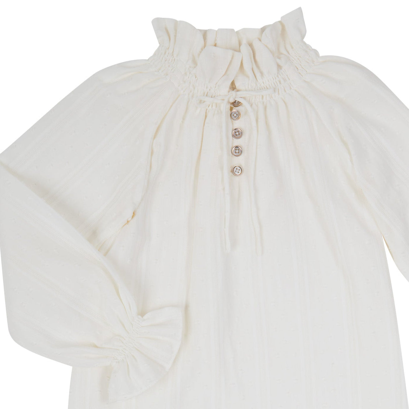 FALDA GRIS Y BLUSA RAYAS OFF WHITE