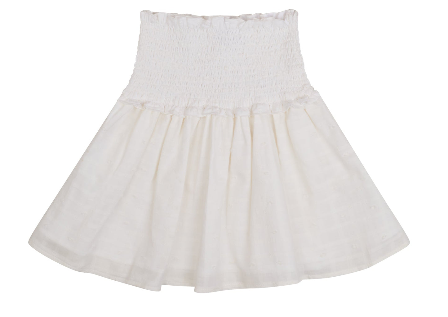 CONJUNTO BLUSA Y FALDA OFF WHITE