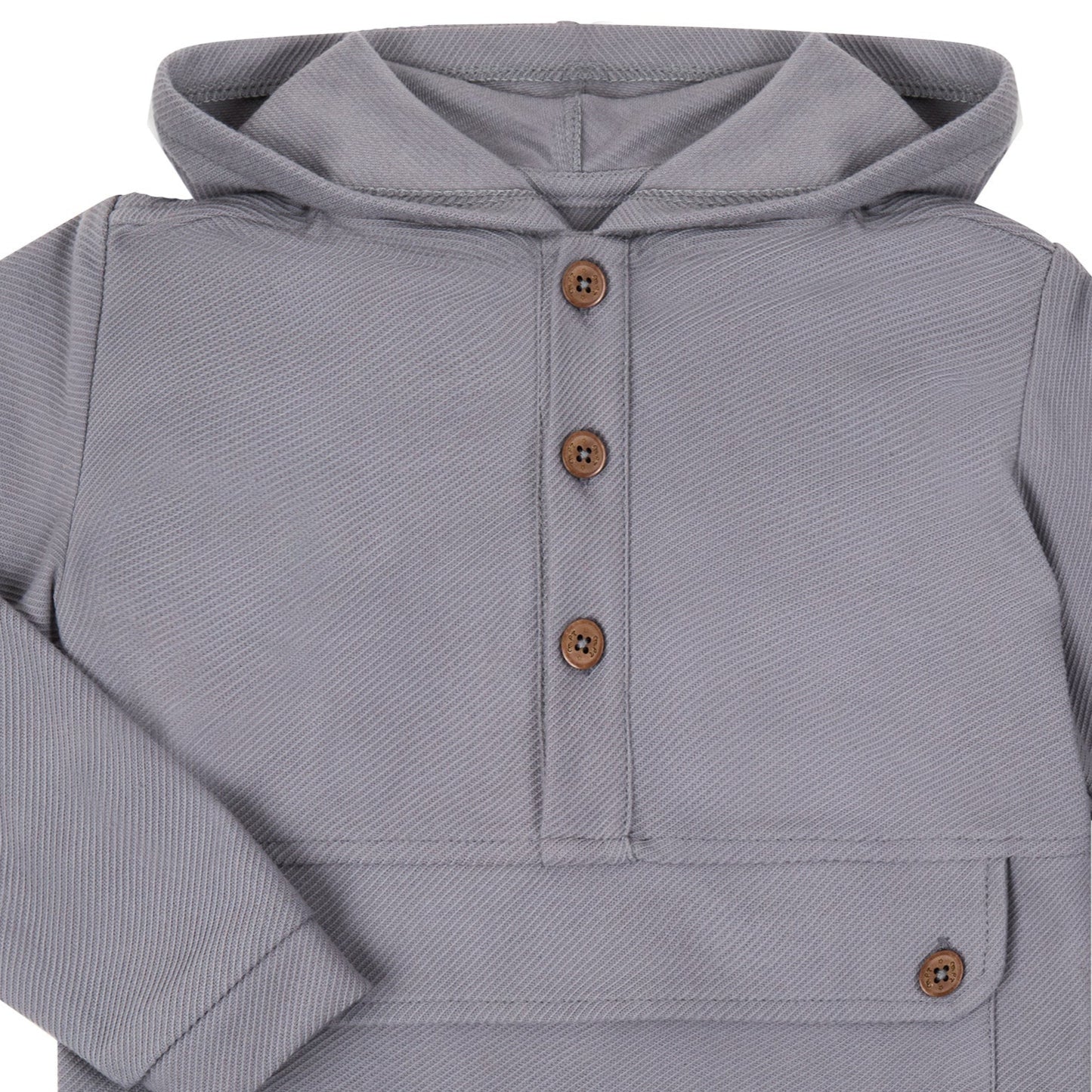 SUDADERA GRIS CAPUCHA