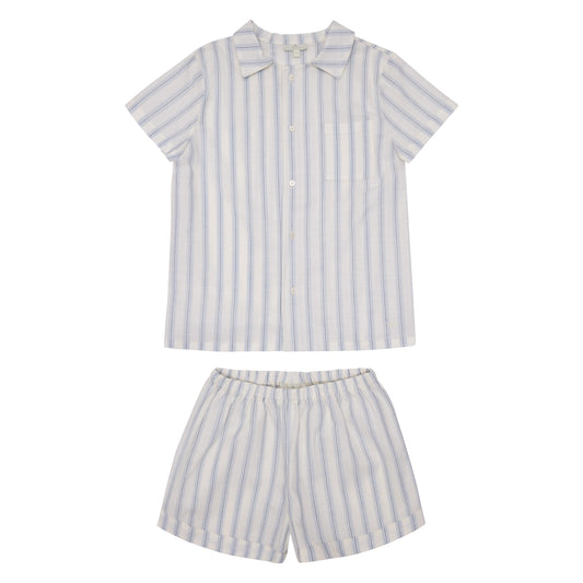 PIJAMA NIÑO BLANCA RAYAS