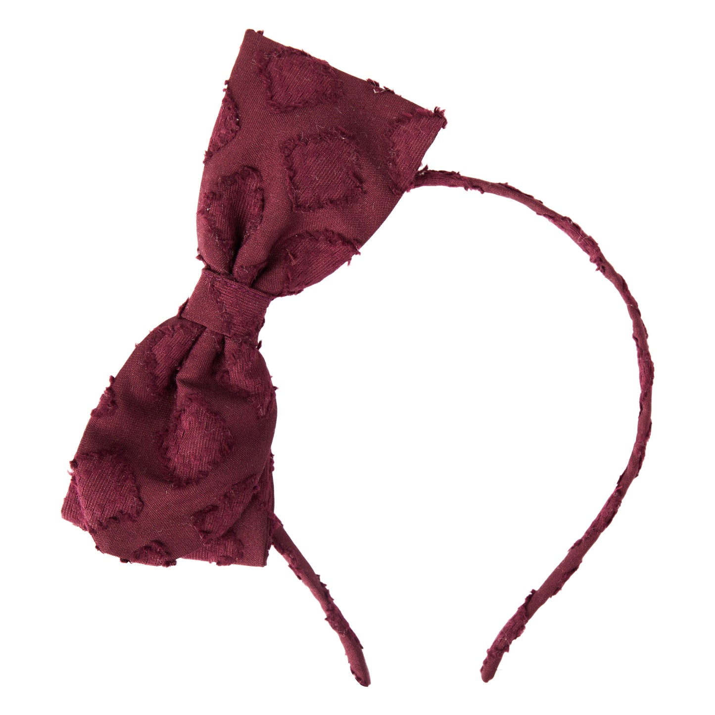 DIADEMA BROCADO VINO