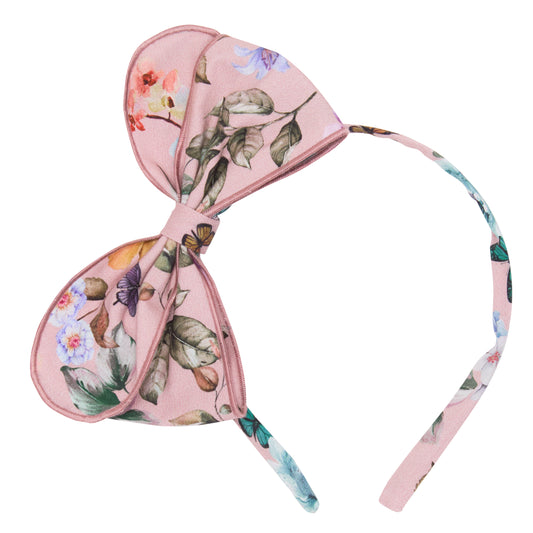 DIADEMA FLORES ROSA OLIVO