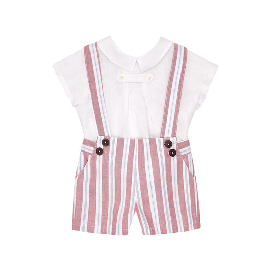 CONJUNTO SHORT TIRANTES RAYA Y CAMISA