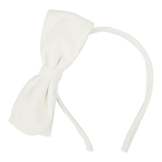 DIADEMA MOÑO PUNTO PLATA