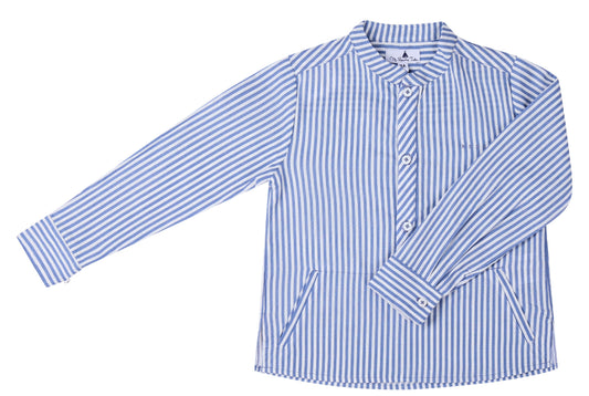 CAMISA RAYAS AZUL PLUMBAGO