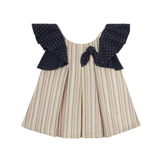 VESTIDO MULTIRAYA Y OLAN PLUMETTI