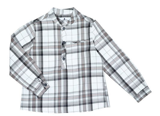 CAMISA CUADROS GRIS