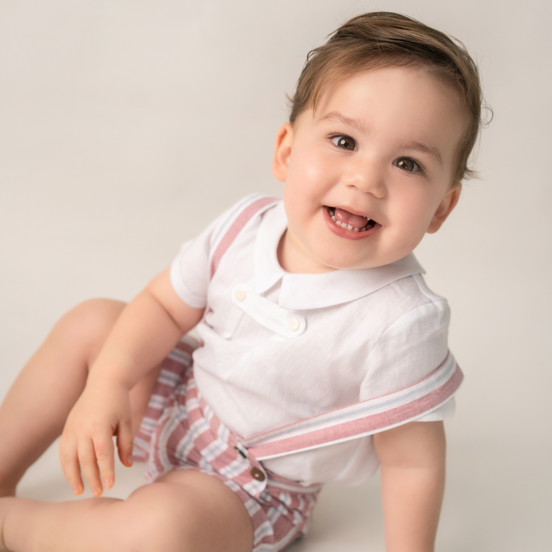 CONJUNTO SHORT TIRANTES RAYA Y CAMISA