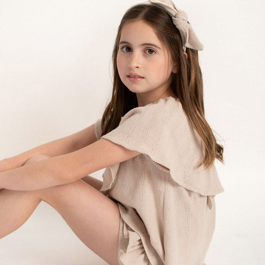 CONJUNTO BLUSA Y SHORT OLANES TEJIDOS