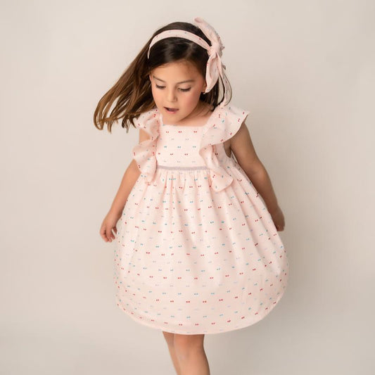 VESTIDO DURAZNO OLANES