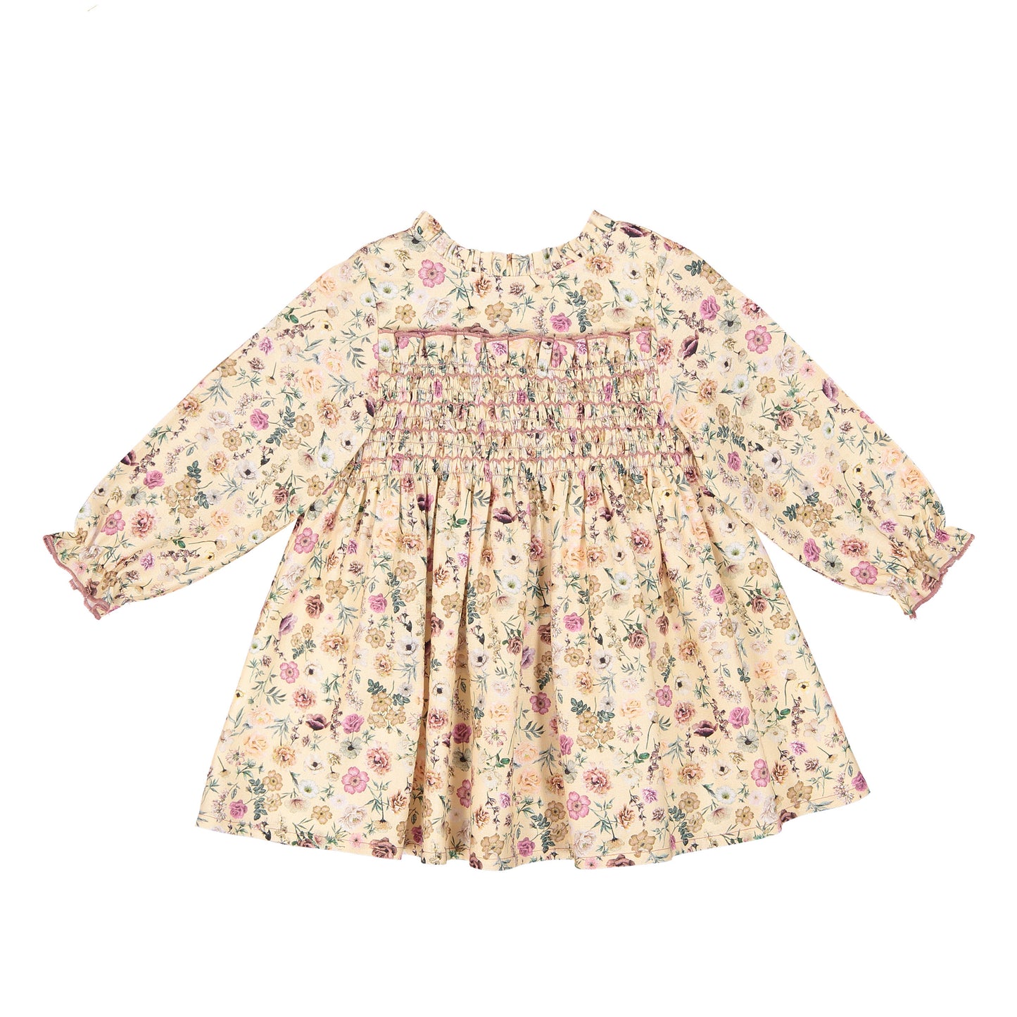 VESTIDO SMOCK FLORES