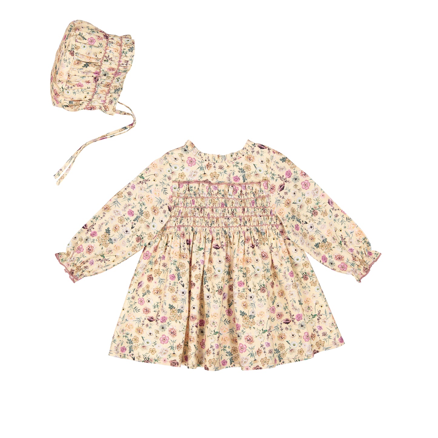 VESTIDO SMOCK FLORES