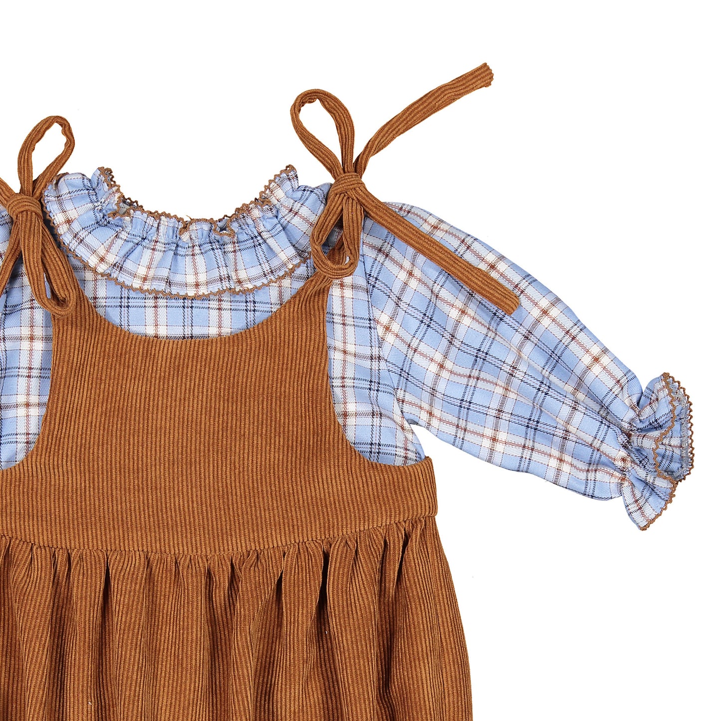 CONJUNTO RANITA LAZOS Y BLUSA