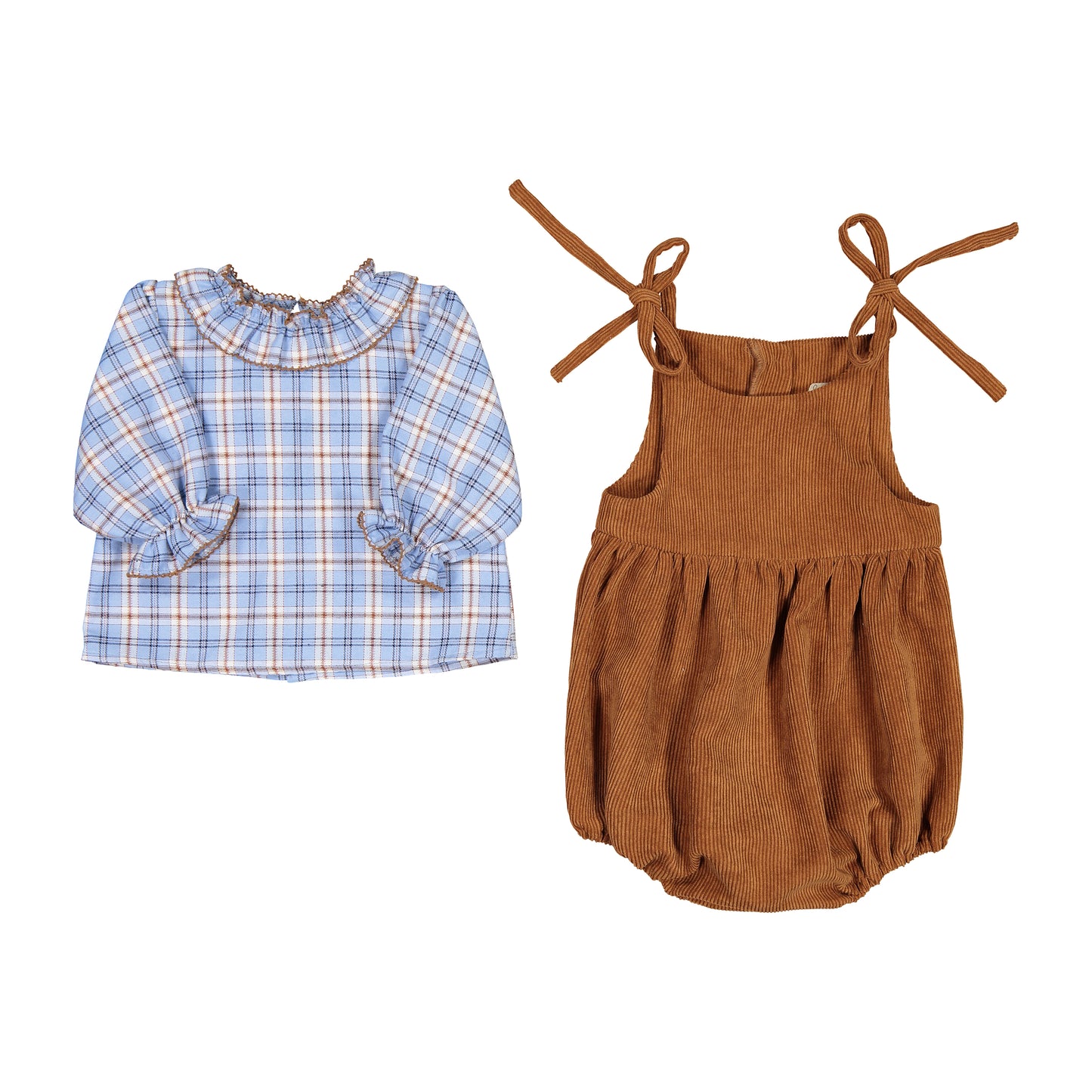 CONJUNTO RANITA LAZOS Y BLUSA