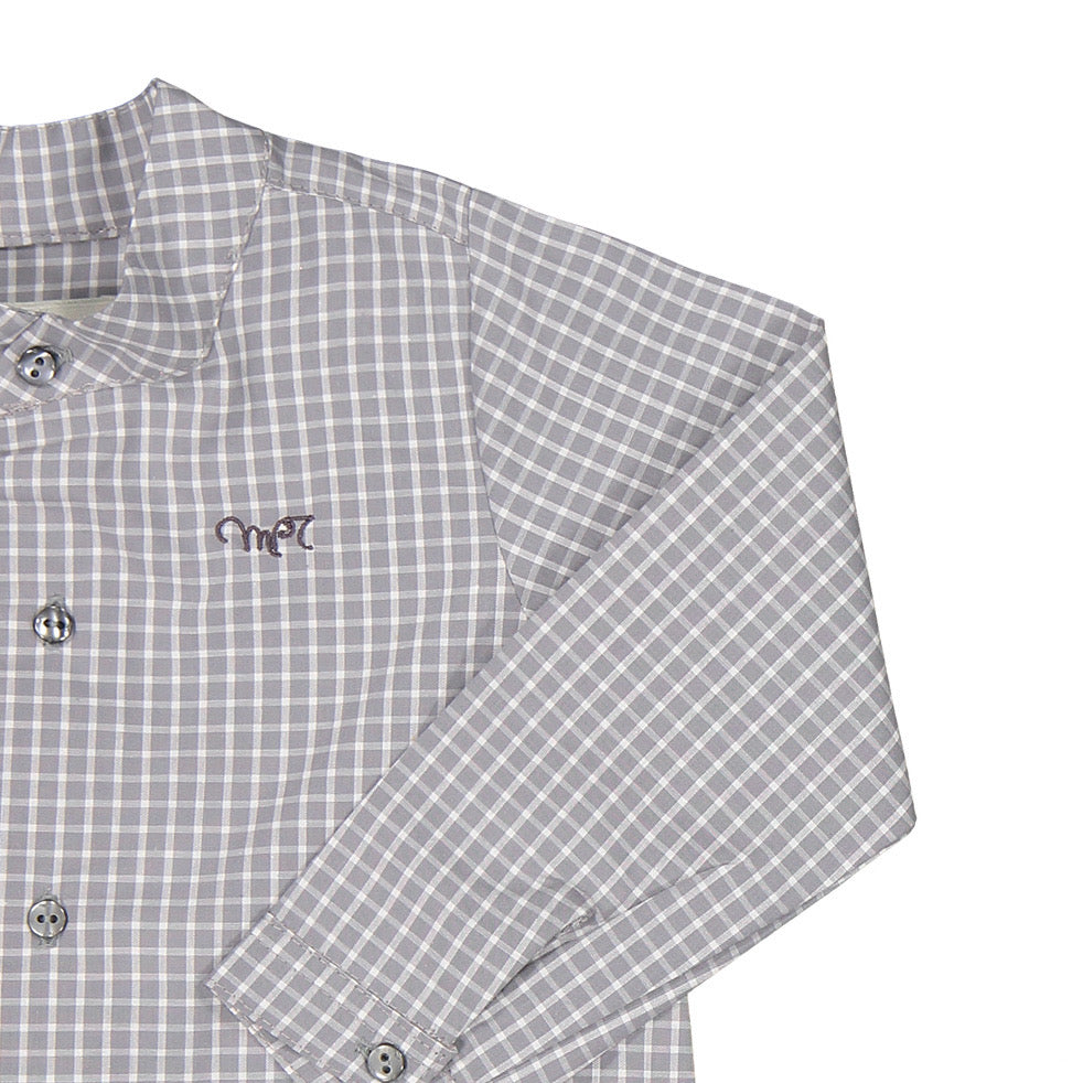 CAMISA CUADROS GRIS