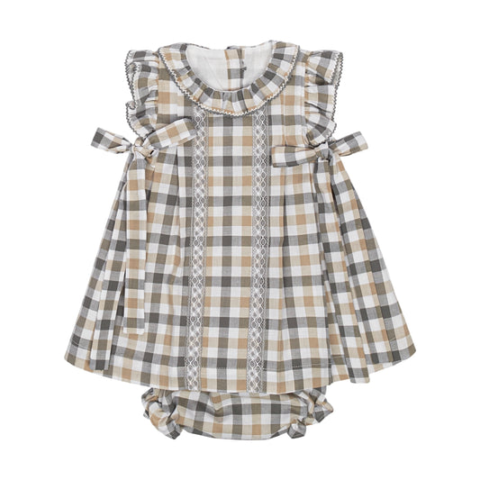 VESTIDO CUADROS CON CALZON