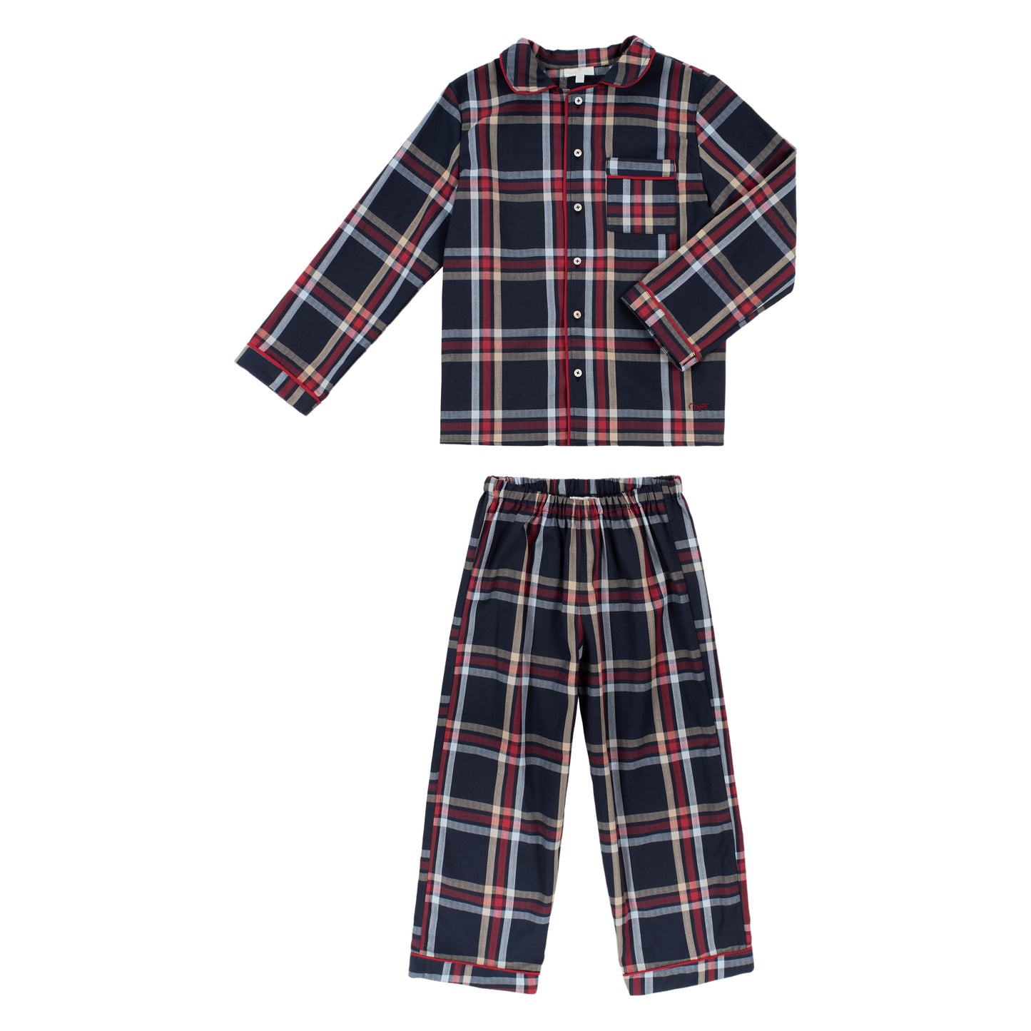 PIJAMA NIÑO CUADROS