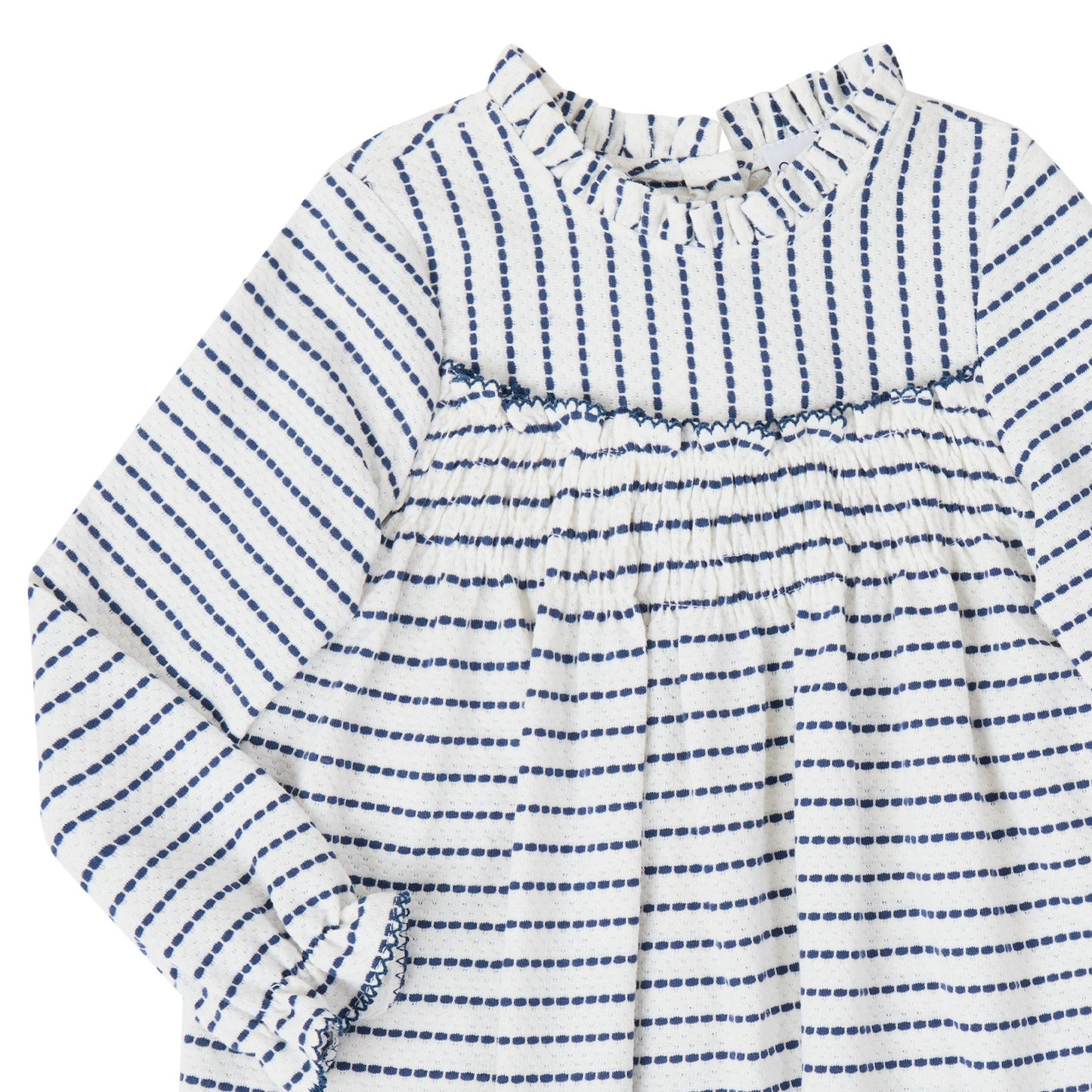 VESTIDO TEJIDO RAYA AZUL