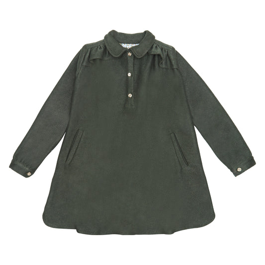 VESTIDO CAMISERO VERDE OLIVO
