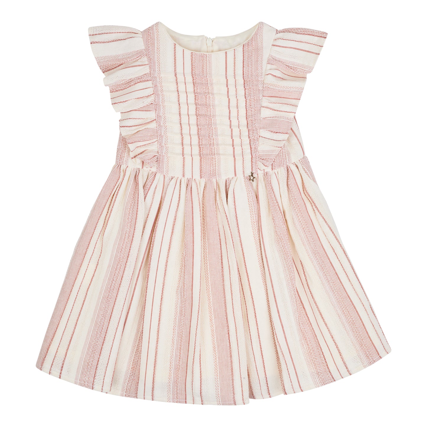 VESTIDO RAYAS HUESO CHEDRON