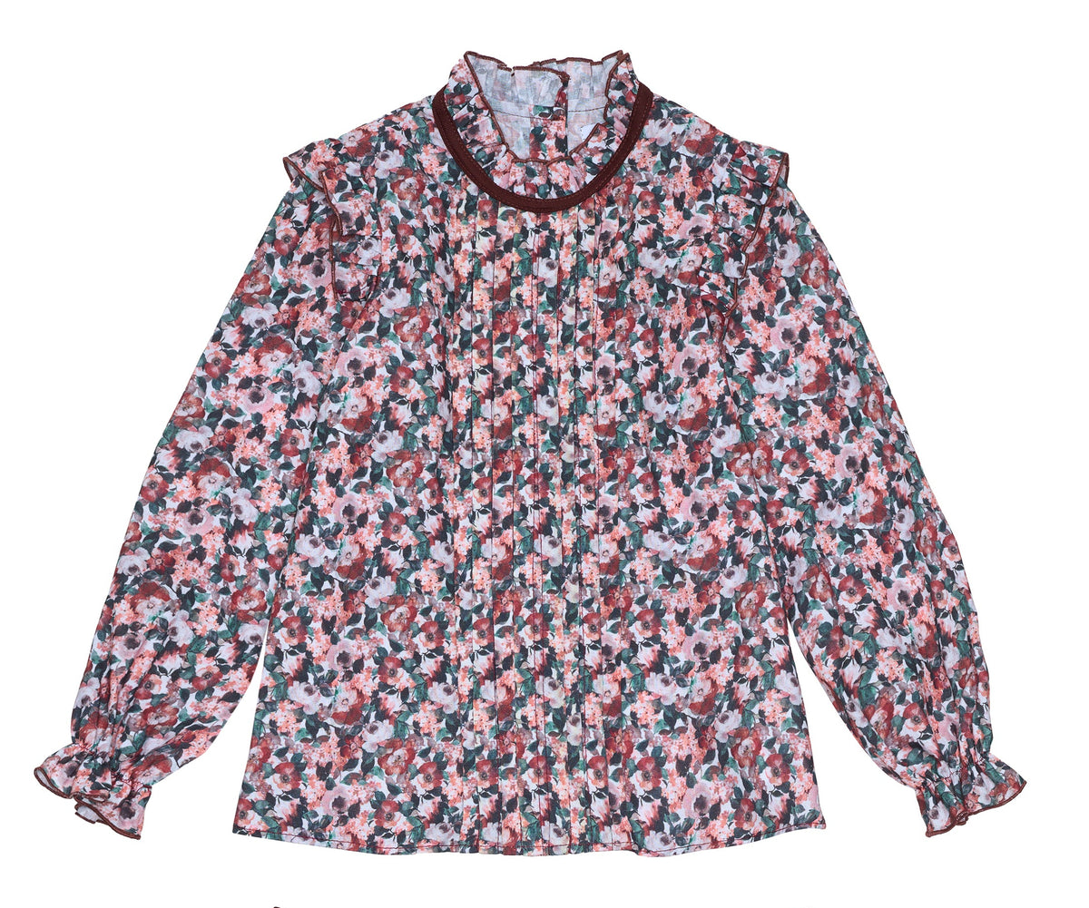CONJUNTO BLUSA FLORES Y SHORT CHEDRON