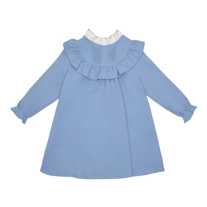 VESTIDO ALFORZAS PLUMBAGO