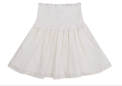 CONJUNTO BLUSA Y FALDA OFF WHITE