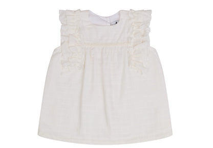 CONJUNTO BLUSA Y FALDA OFF WHITE