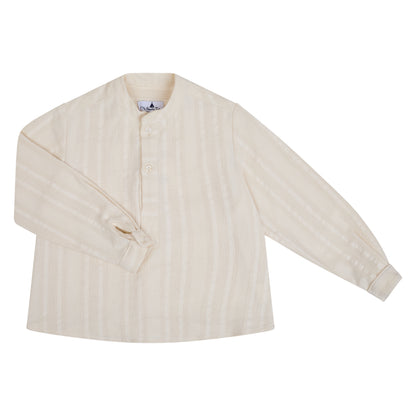 CAMISA NIÑO HUESO