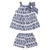 CONJUNTO BLUSA Y SHORT ROMBOS