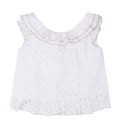 CONJUNTO BLUSA DOBLE OLAN Y SHORT OLANES