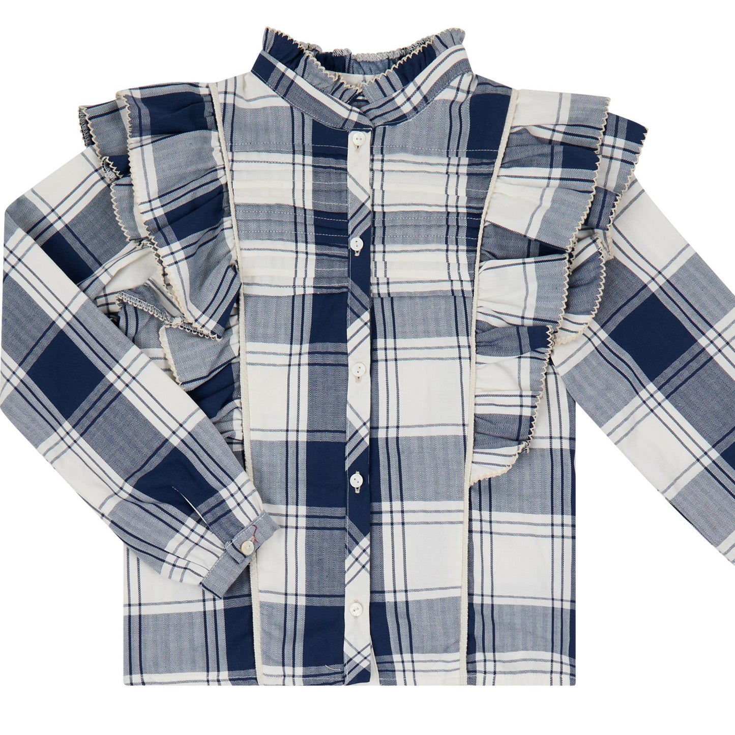 FALDA Y BLUSA CUADROS PUMBLAGO Y ARENA