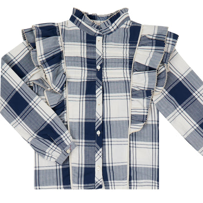 FALDA Y BLUSA CUADROS PUMBLAGO Y ARENA
