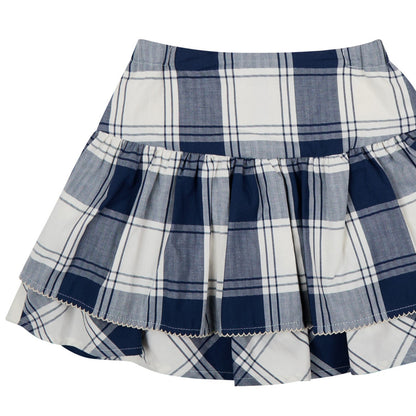 FALDA Y BLUSA CUADROS PUMBLAGO Y ARENA