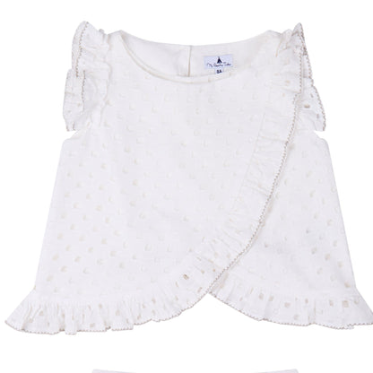 CONJUNTO BLUSA Y FALDA BLANCA