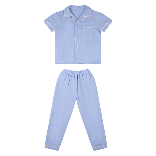 PIJAMA NIÑO AZUL
