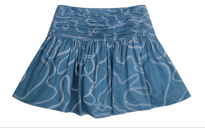 CONJUNTO BLUSA Y FALDA DENIM