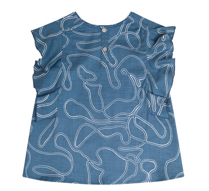 CONJUNTO BLUSA Y FALDA DENIM