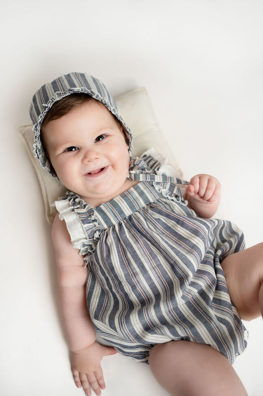 RANITA NIÑA RAYAS AZUL ROJO