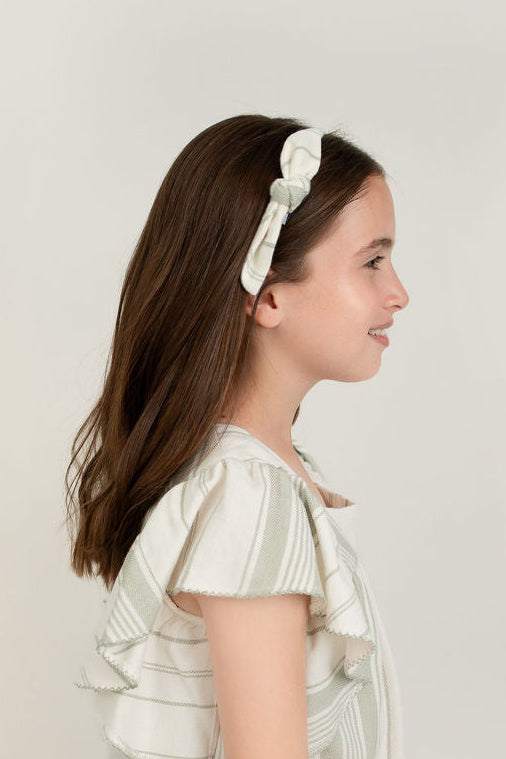DIADEMA MOÑO RAYAS VERDE