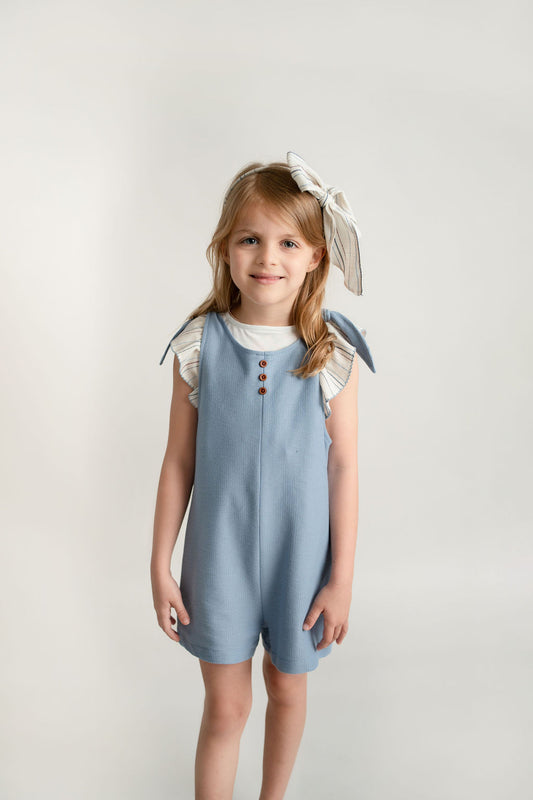 CONJUNTO JUMPER AZUL BLUSA OLANES