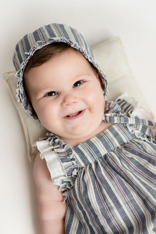 CAPOTA RAYAS AZUL Y ROJO