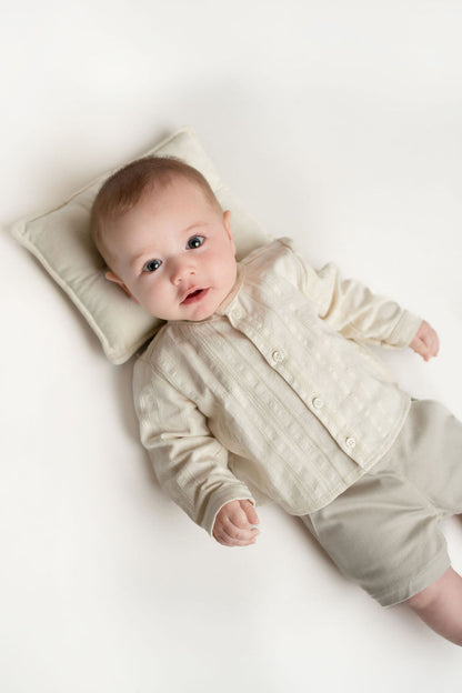 CAMISA BEBE HUESO