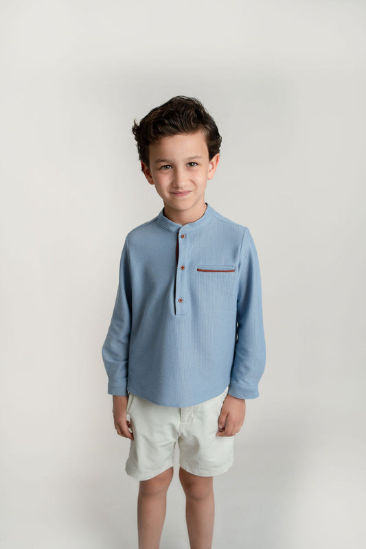 CAMISA AZUL PLUMBAGO